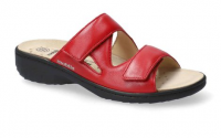 Chaussure mobils sandales modele geva cuir lisse rouge